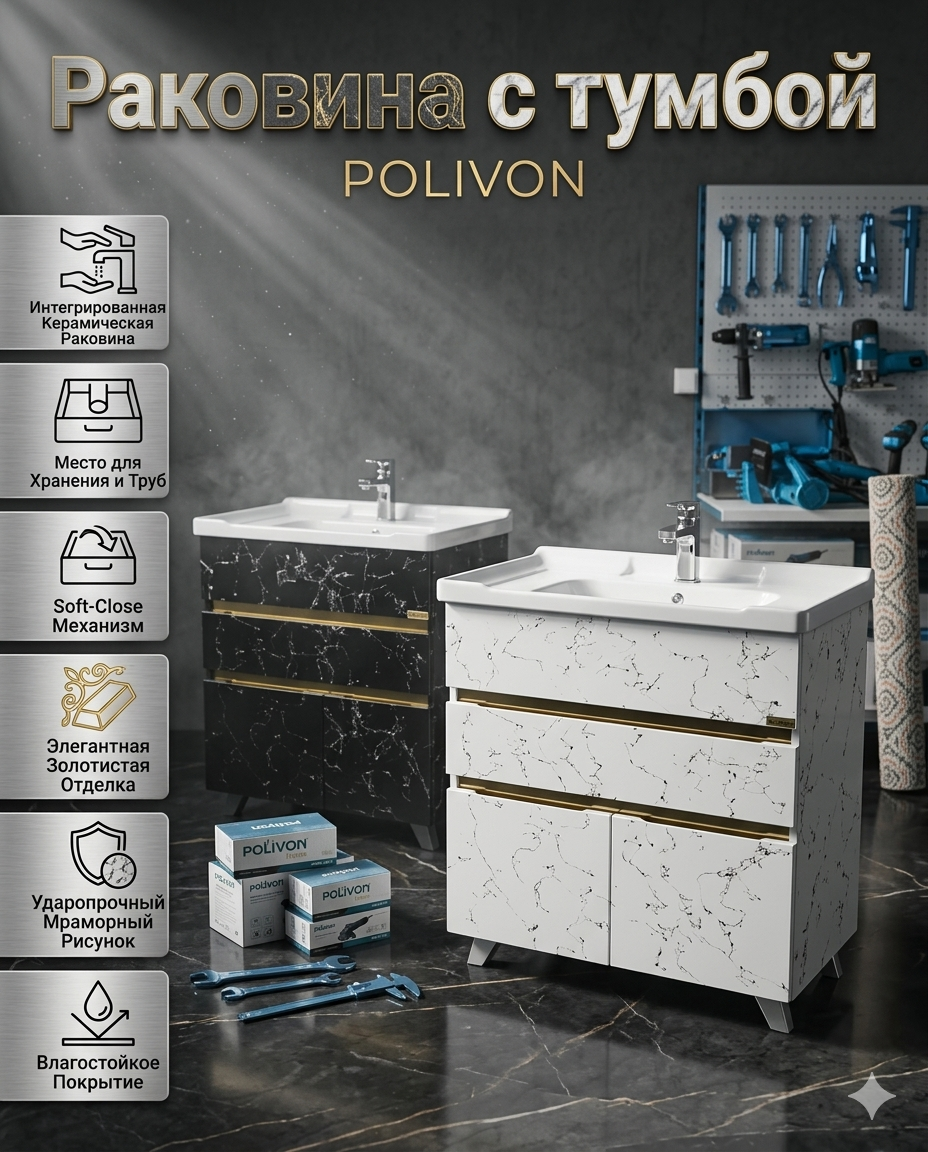 Раковина с тумбой