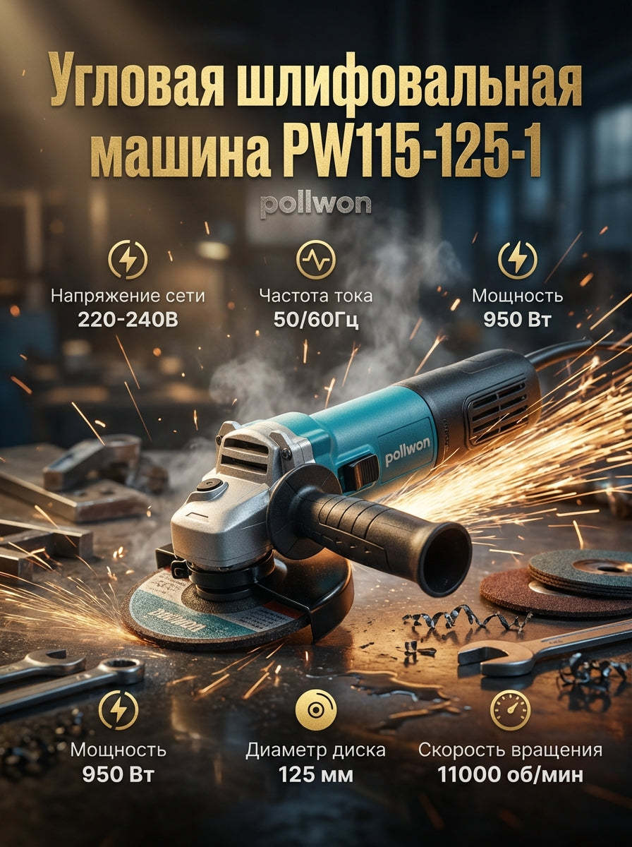 Угловая шлифовальная машина (Болгарка)